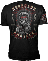 LETHAL THREAT Renegade Biker T-Shirt - Black - XL VV40164XL