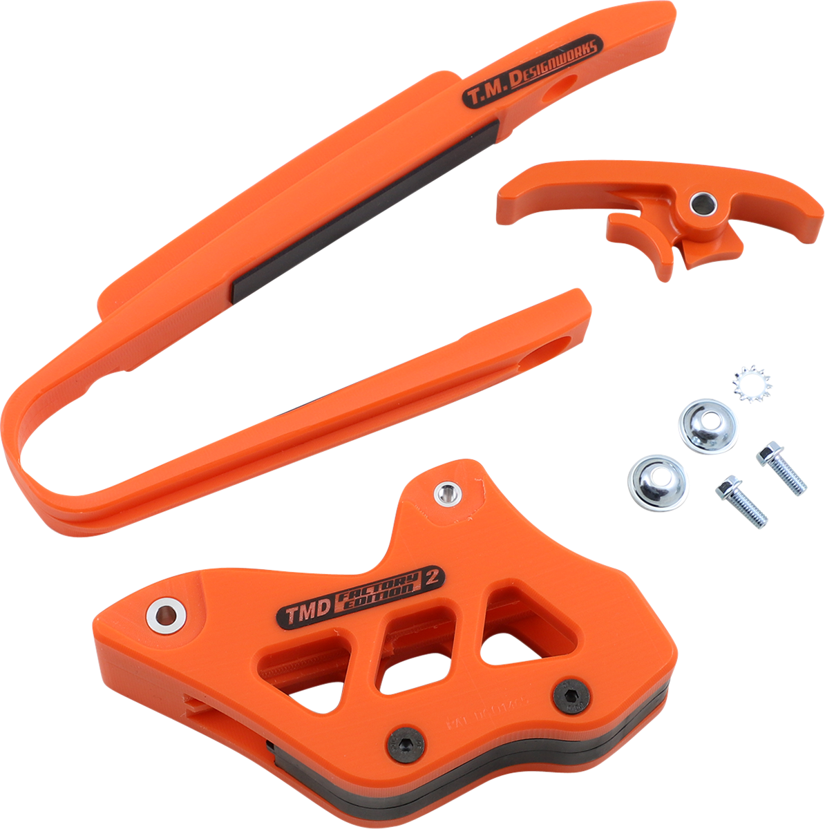 T.M. DESIGNWORKS Chain Guide/Slider - KTM/Husaberg - Orange KTM-225-OR