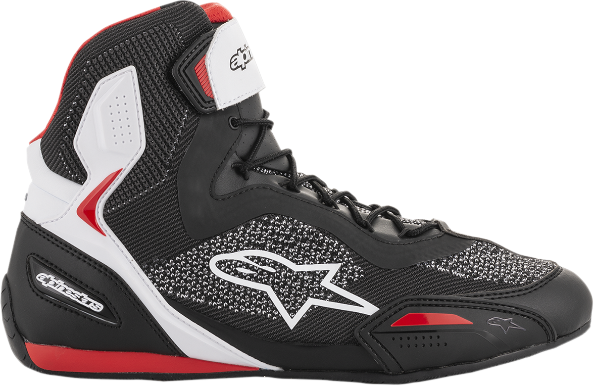 ALPINESTARS Faster-3 Rideknit® Shoes - Black/White/Red - US 7 2510319123-7