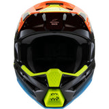 ALPINESTARS Youth SM3 Helmet - Fray - Gloss Black/Orange/Yellow Fluo- Large 8301625-1455-YL