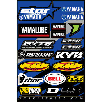 D'COR VISUALS Decal Sheet - Star Yamaha   40-50-116