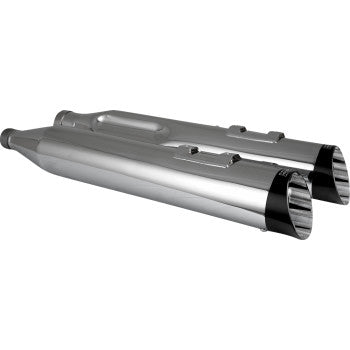 VANCE & HINES Razorback 450 Slip-On Mufflers - Chrome - M8 Bagger 17960 1801-1844