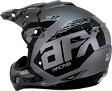 AFX FX-17Y Helmet - Attack - Frost Gray/Matte Black - Medium 0111-1397