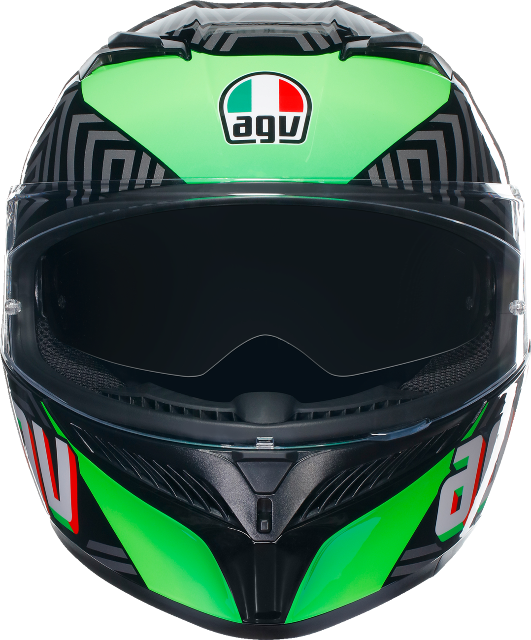 AGV K3 Helmet - Kamaleon - Black/Red/Green - Small 2118381004013S