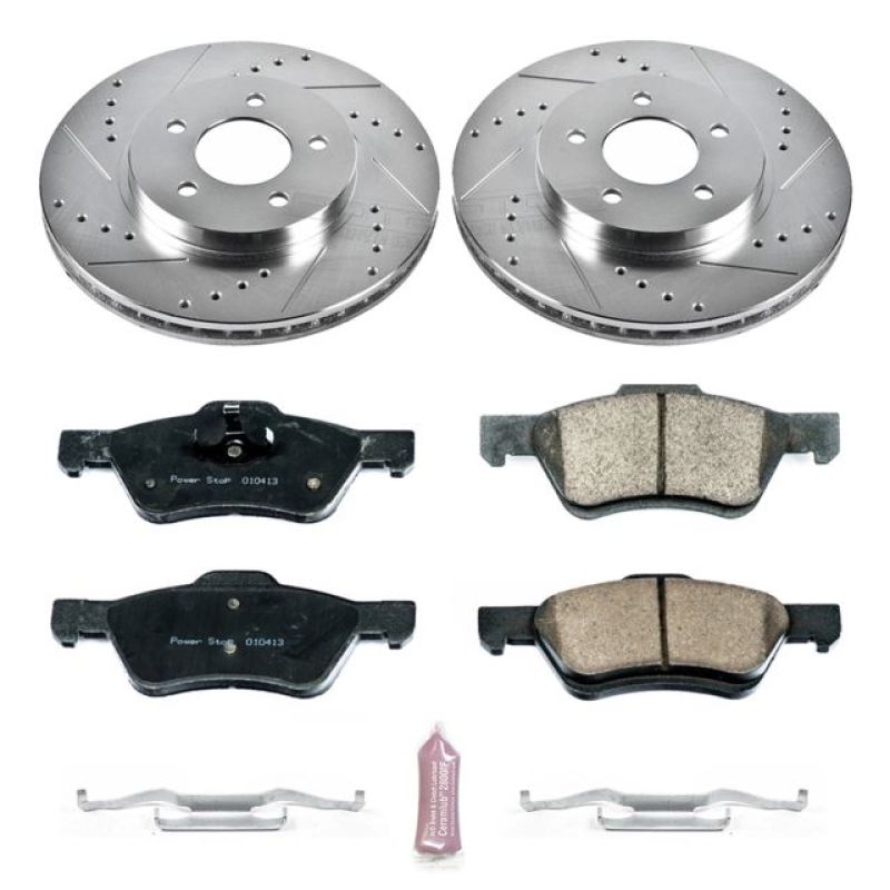 Power Stop 10-12 Ford Escape Front Z23 Evolution Sport Brake Kit