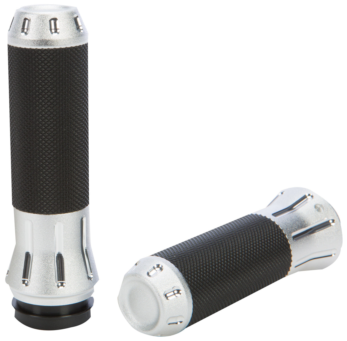 HARDDRIVE Venom Grips Shot Peened F-B-W Chrome 354136