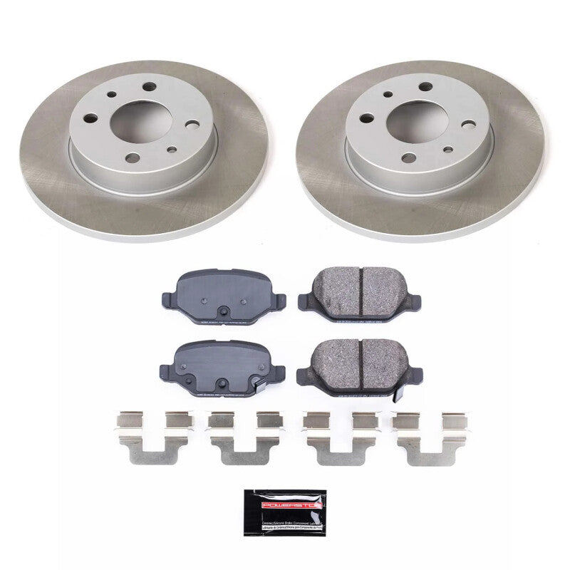 Power Stop 12-19 Fiat 500 Rear Semi-Coated Rotor Kit