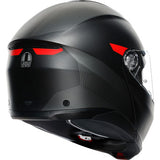 AGV Tourmodular Helmet - Frequency - Matte Gunmetal/Red - Medium 211251F2OY00512