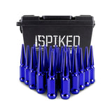 Mishimoto Mishimoto Steel Spiked Lug Nuts M12 x 1.5 24pc Set Blue