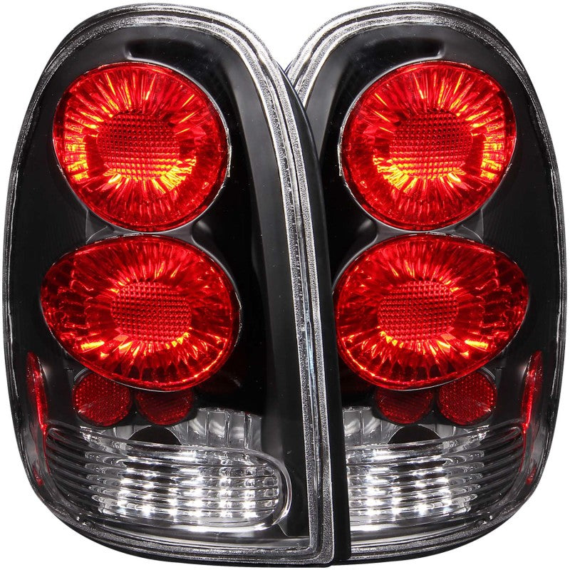 ANZO 1996-2000 Chrysler Voyager Taillights Black 211039