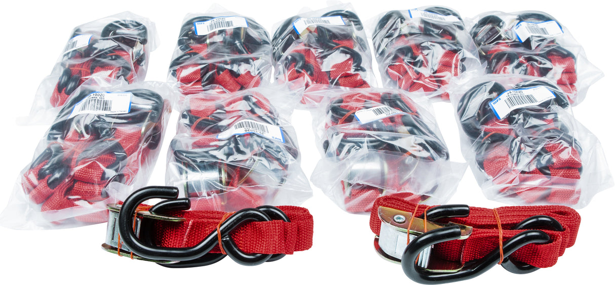 FIRE POWER 1" Tie-Down Red 10/Pairs 21261BULK