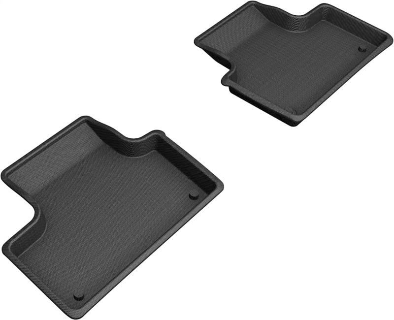 3D MAXpider 18-21 Volvo XC60 T8 Twin Engine Kagu 2nd Row Floormats - Black