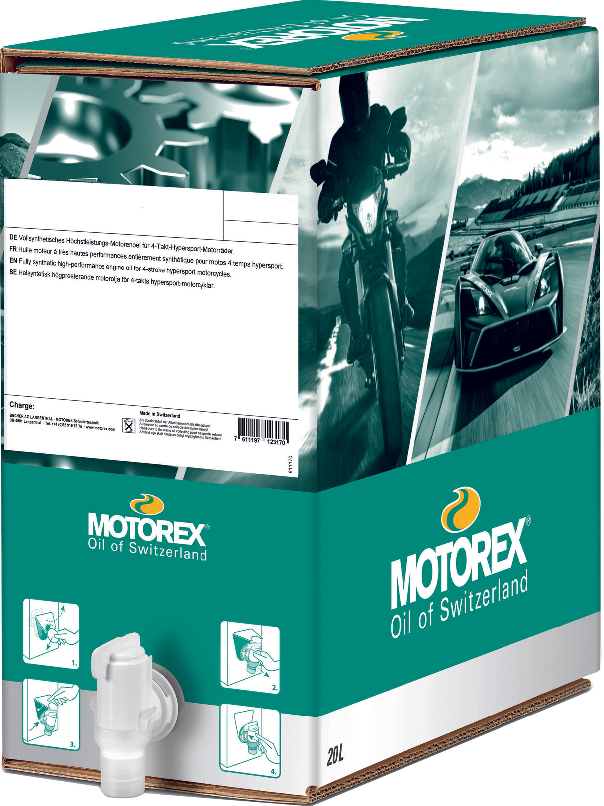 MOTOREXCross Power 4t 10w60 20l Bib Full Synthetic306216