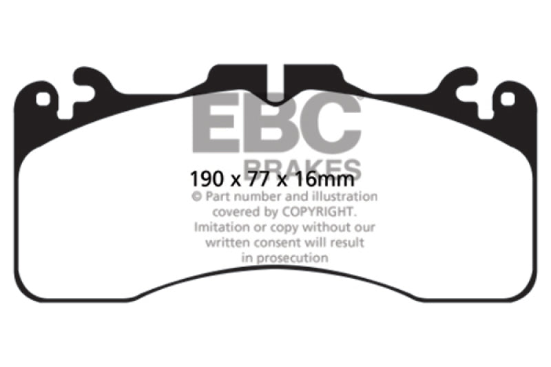 EBC 09+ Lexus LS460 4.6 Sport Redstuff Front Brake Pads DP31867C