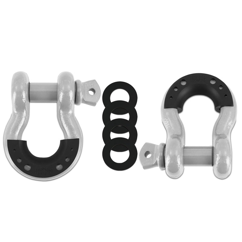 Mishimoto Borne D-Ring Shackle Set Grey