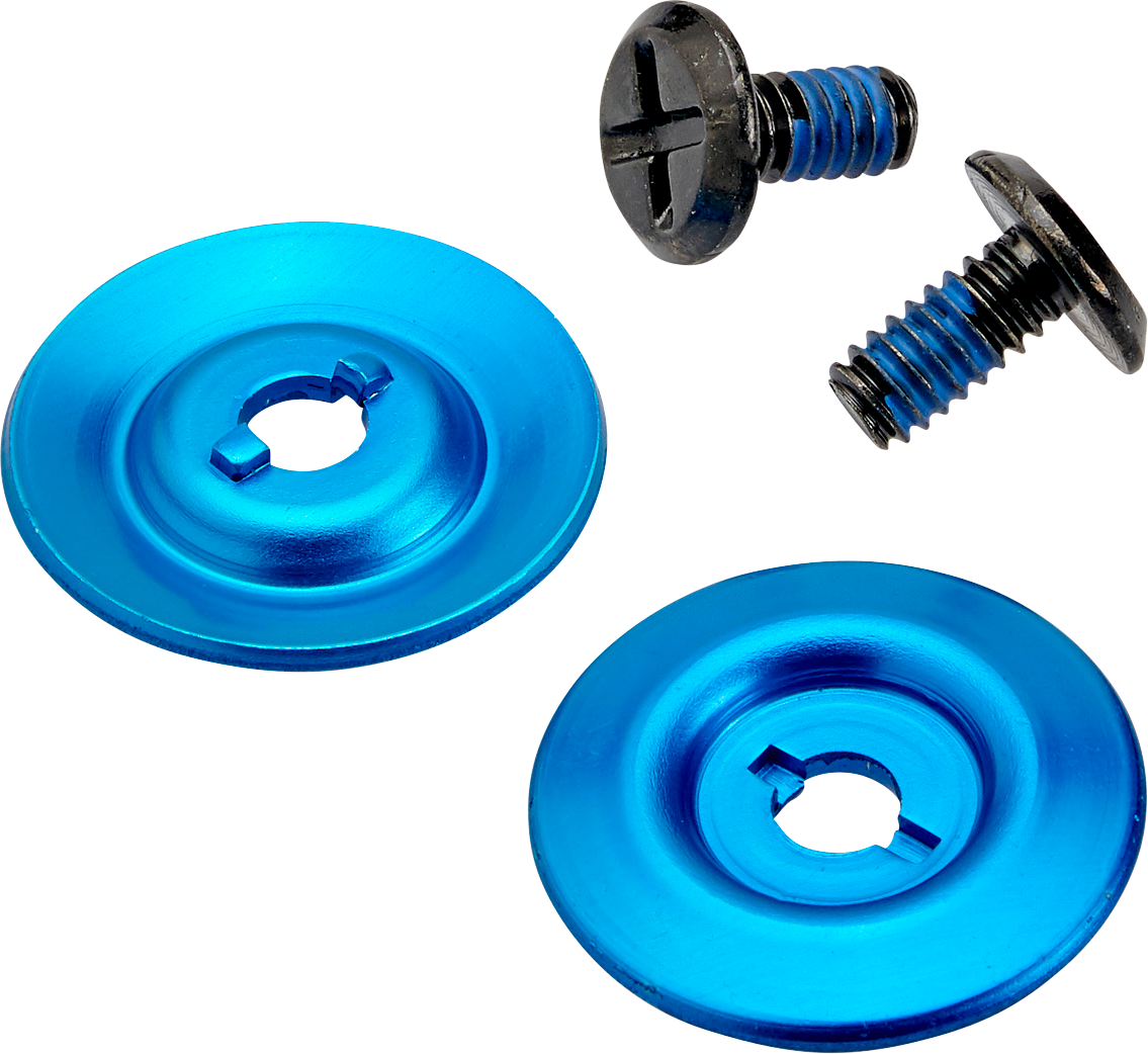 BILTWELL Gen 2 Hardware Kit - Black Screw - Blue Baseplate 0034-150-65