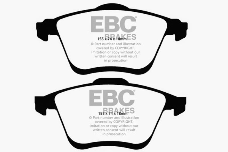 EBC 06-09 Mazda 6 2.3 Turbo (Mazdaspeed) Redstuff Front Brake Pads DP31773C