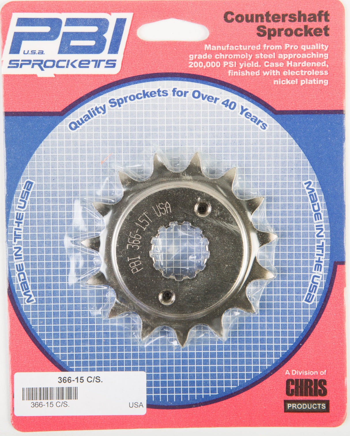 PBIFront Cs Sprocket Steel 15t-525 Hon366-15