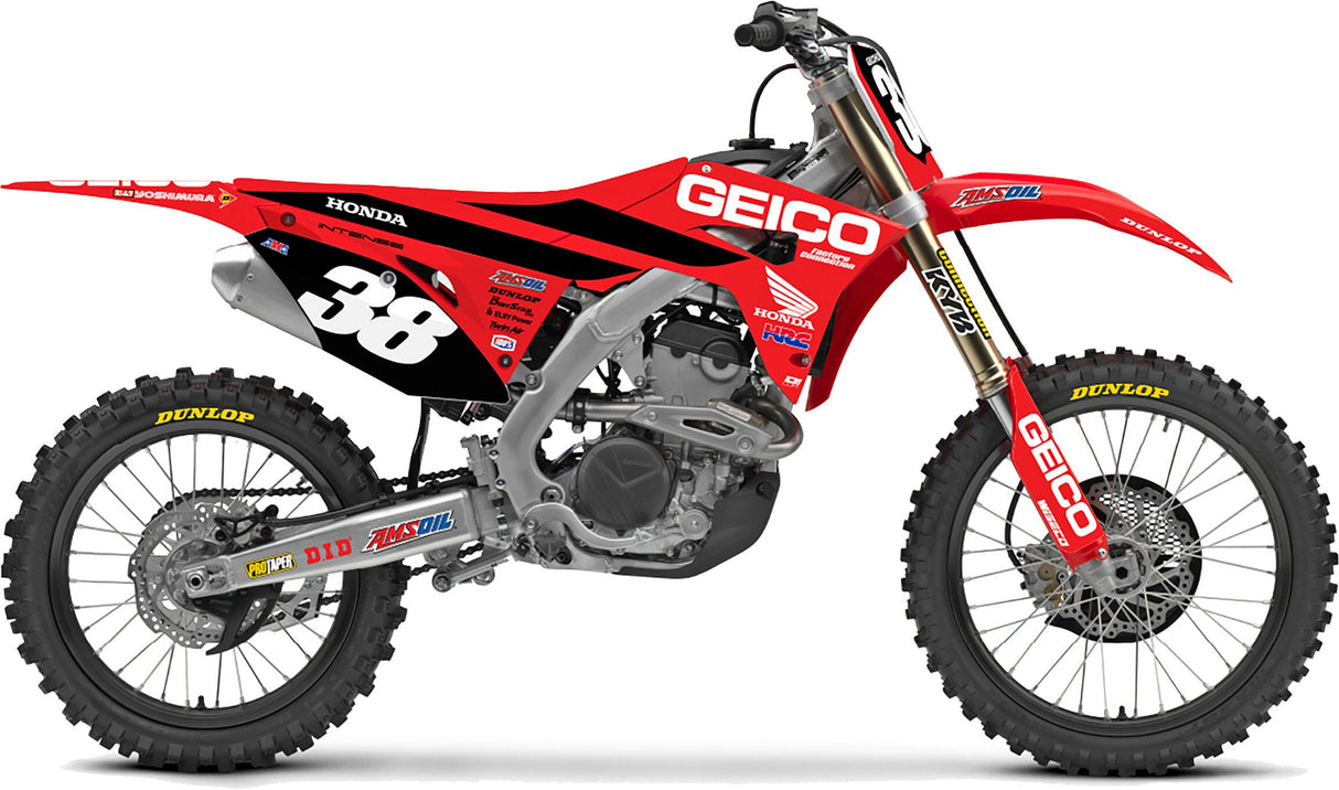 D-COR Graphic Kit 19 Geico Honda Crf250/450 10-10-0839