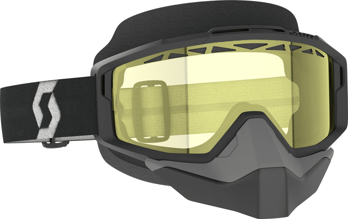 SCOTT Split Otg Snwcrss Goggle Black/White Yellow Lens 285543-1007029