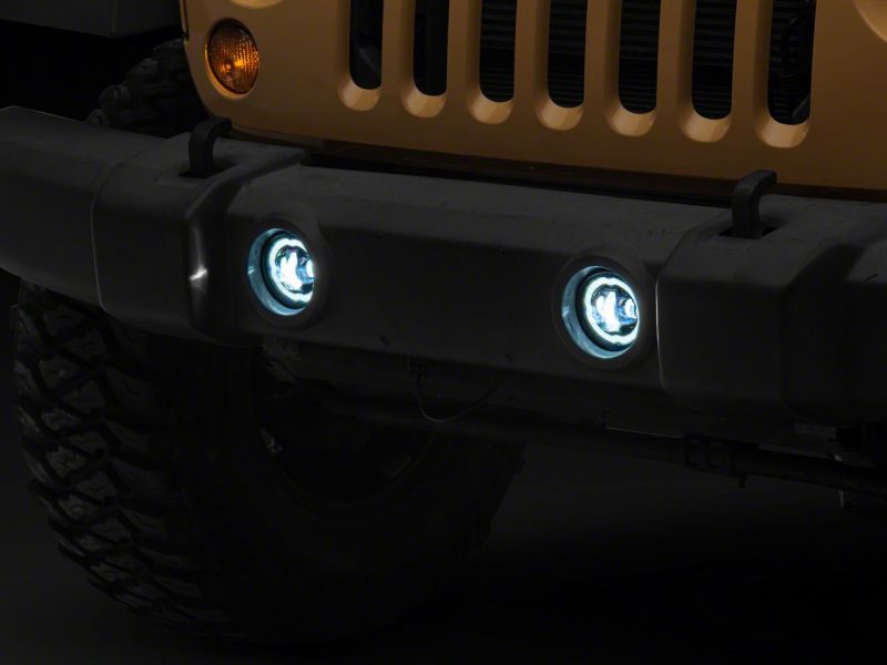 Raxiom 18-23 Jeep Wrangler JL Axial Series Angel Eye LED Fog Lights