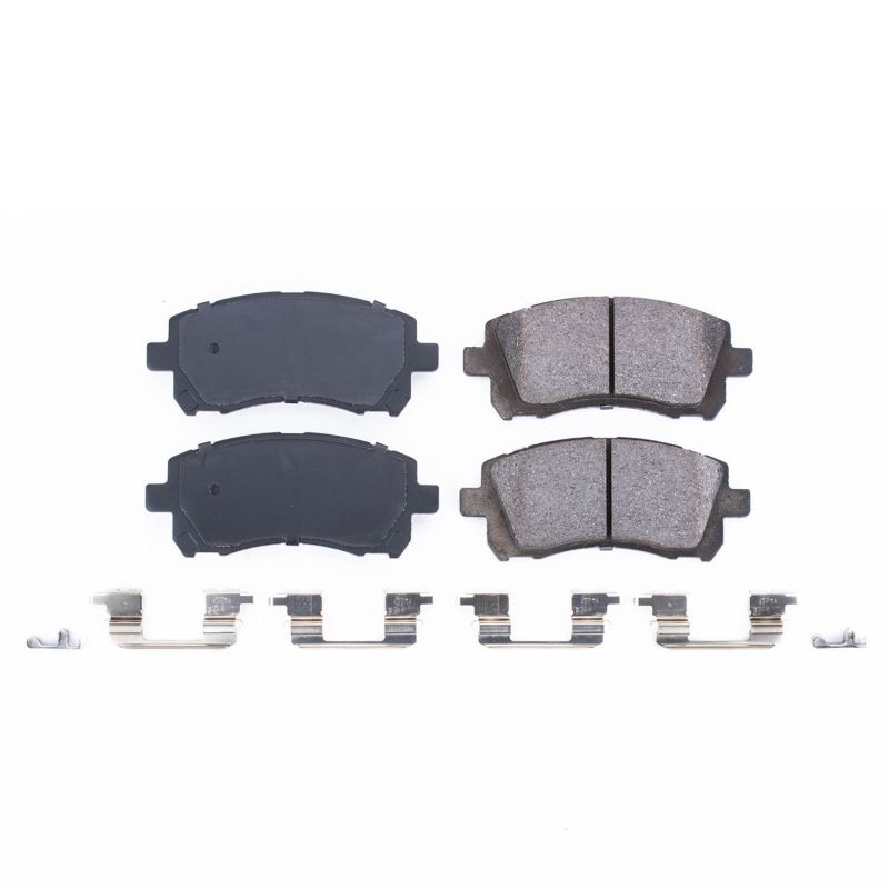 Power Stop 98-02 Subaru Forester Front Z17 Evolution Ceramic Brake Pads w/Hardware