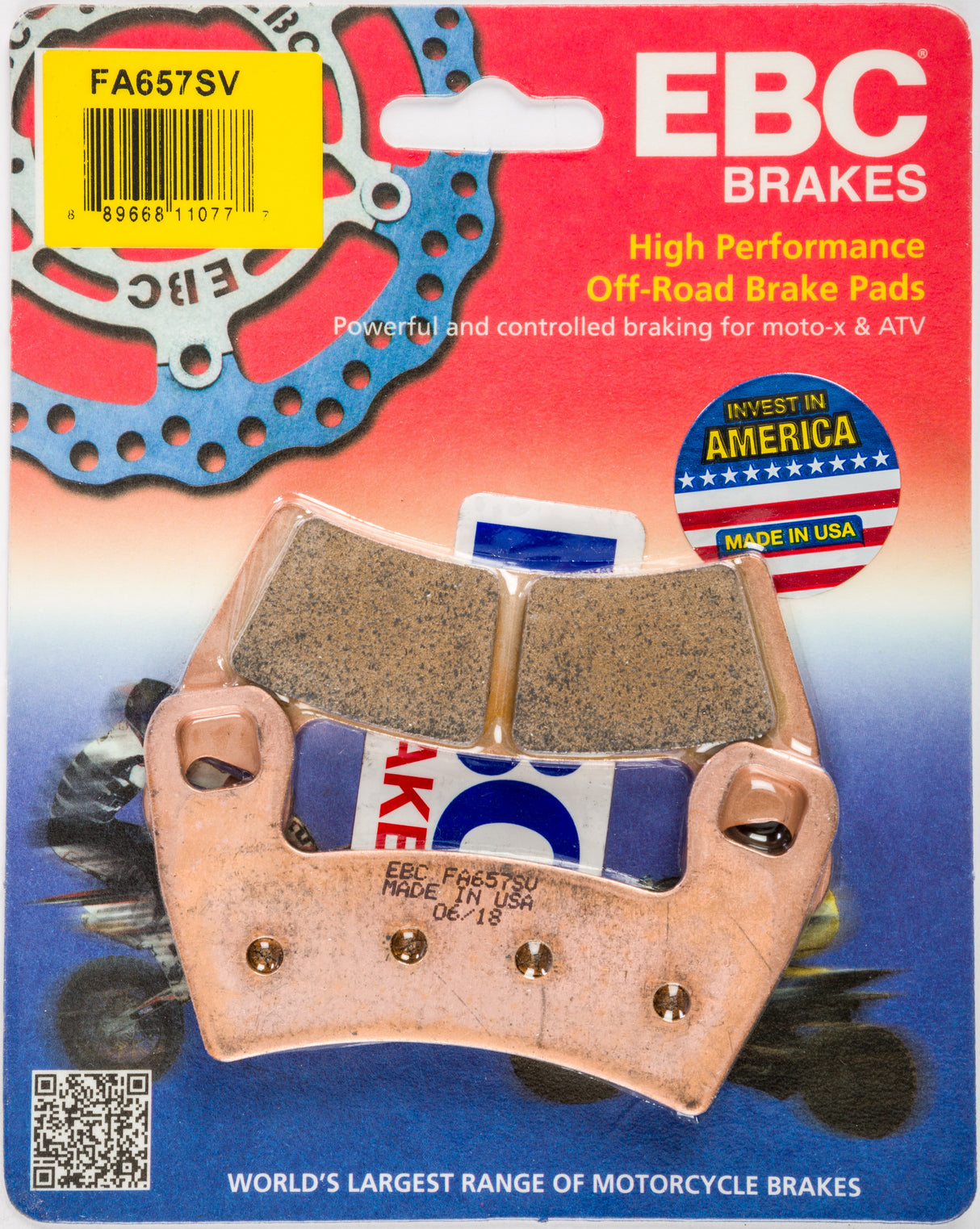 EBC Brake Pads Fa657sv Severe Duty Sv Series FA657SV