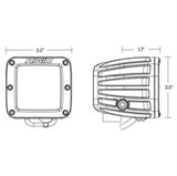 Rigid Industries D-Series Spot w/ Amber PRO Lens (Pair) 20252