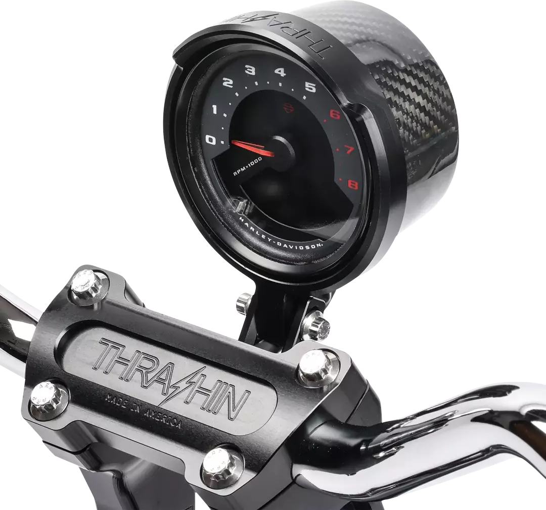 THRASHIN SUPPLY CO. Gauge Relocation Kit - Black Softail Low Rider S FXLRS 2022-2023 TSC-2710-1