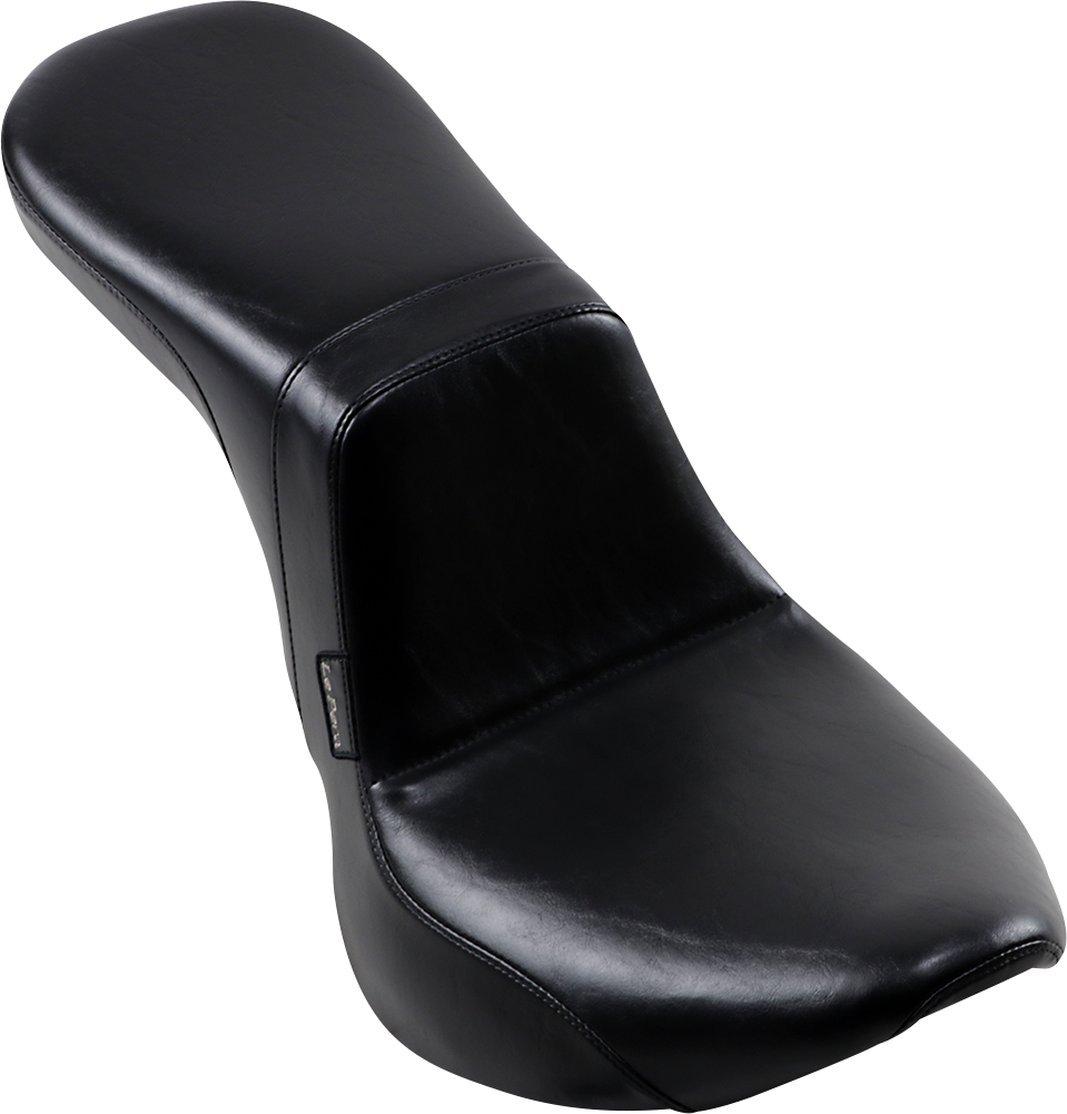 LE PERA Daytona 2-Up Seat - Without Backrest - Smooth - Black - Softail LYR-543S