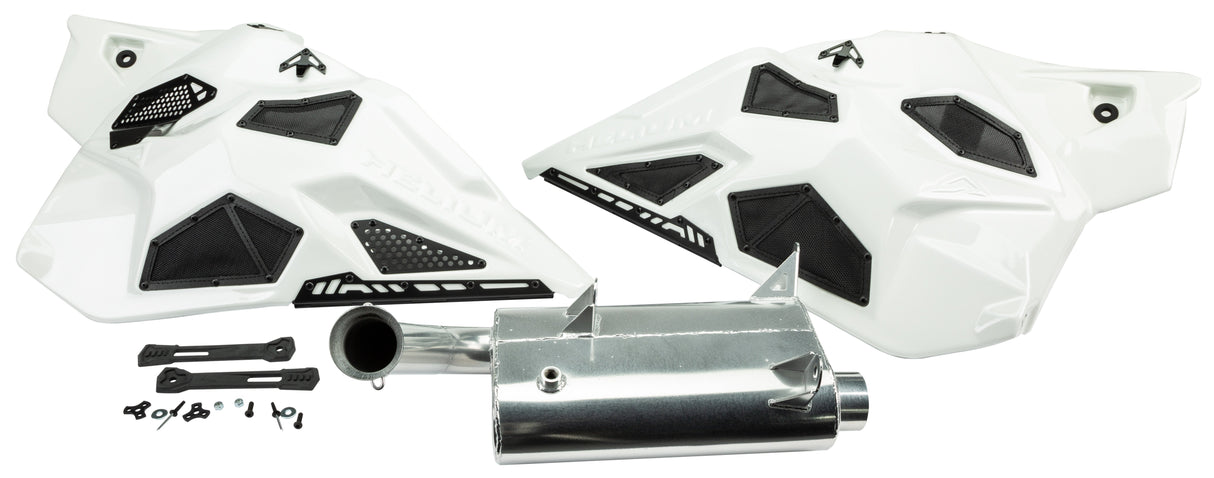 SPG Pr/Helium Side Panels White With Silencer Ski-Doo Gen4 S/M SDSP475-UQ-WHT