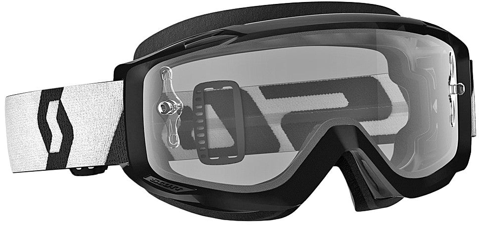 SCOTT Split Otg Goggle Black/White W/Clear Works Lens 268189-1007113