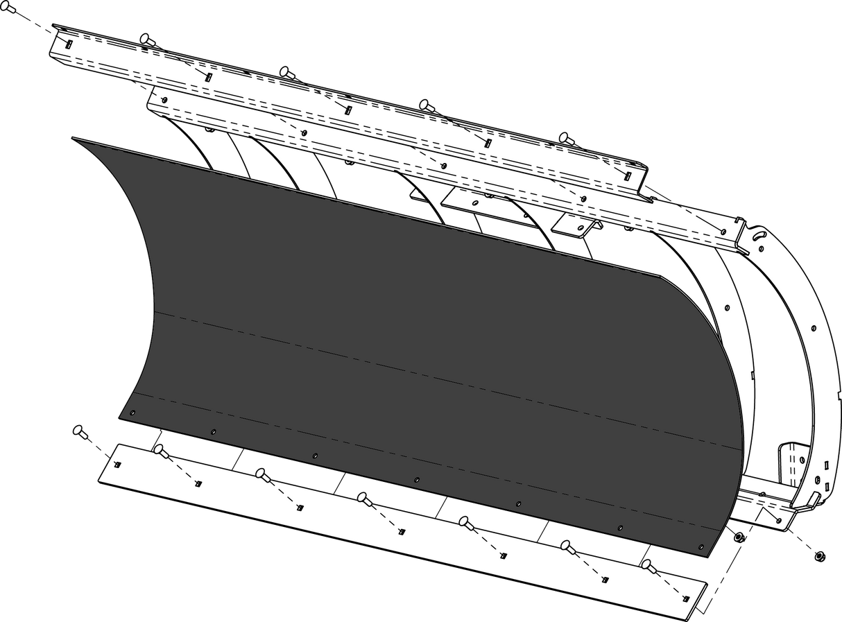 KFIPoly Blade Replacement 72" Blade Face105868-R