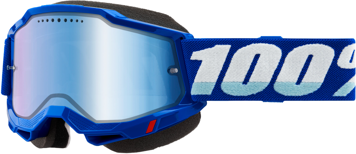 100% Accuri 2 Snowmobile Goggle Blue Mirror Blue Lens 50022-00002