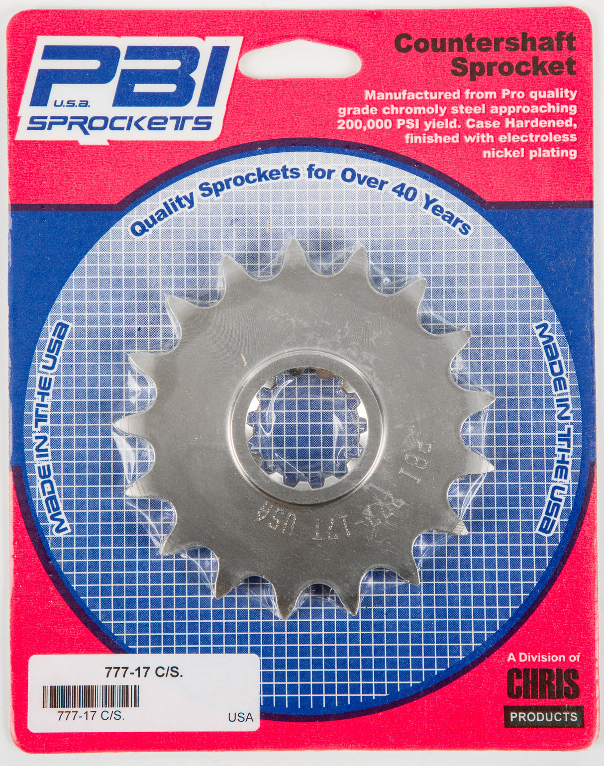 PBIFront Cs Sprocket Steel 17t-530 Yam777-17