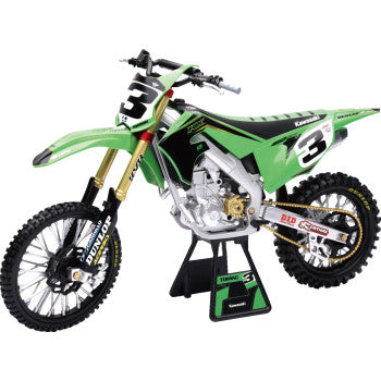 New Ray Toys Kawasaki Race Team Bike 2019 - Eli Tomac - 1:6 Scale - Green/Black 49663