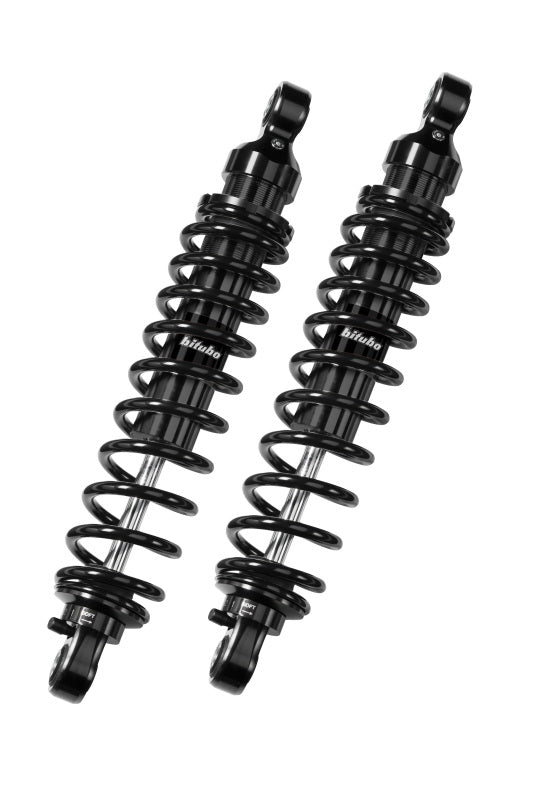 Bitubo WME0 Twinshocks Adjustable: Spring Preload, Rebound, Length 380mm, Dark Edition