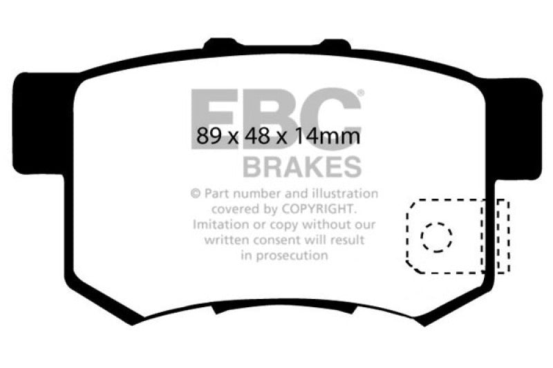 EBC 97 Acura CL 2.2 Greenstuff Rear Brake Pads DP21193