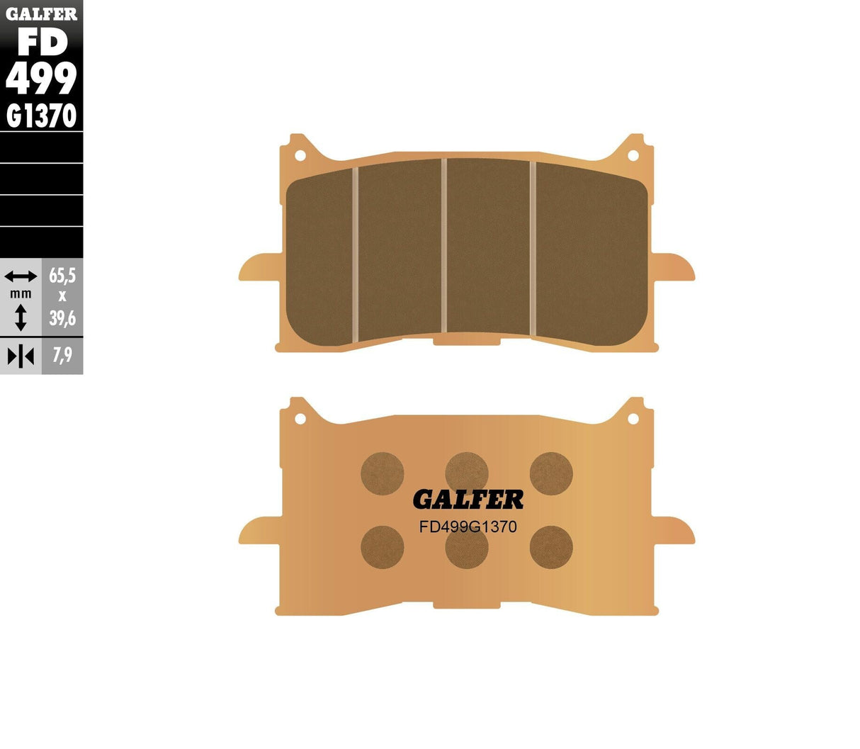 GALFER Brake Pads Sintered Fd499g1370 FD499G1370