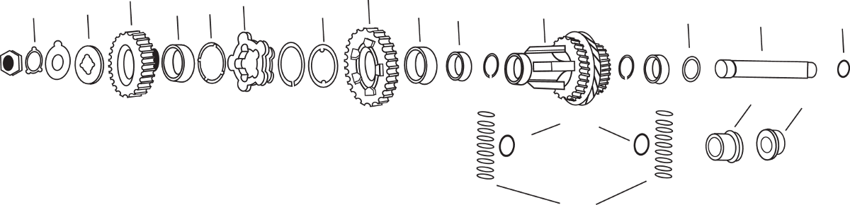 EASTERN MOTORCYCLE PARTS Washers - .060" A-35915-36