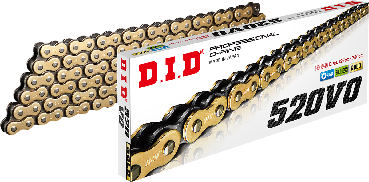 DID 520 VO Drive Chain - Gold & Black - 120 Link 520VOG120FB