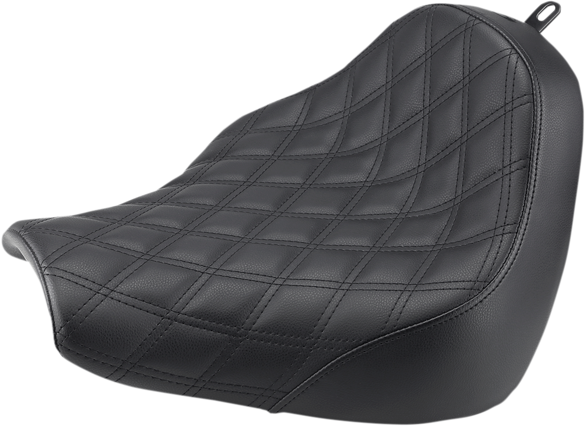 SADDLEMEN Renegade Solo Seat - Lattice Stitched - Black 818-31-002LS