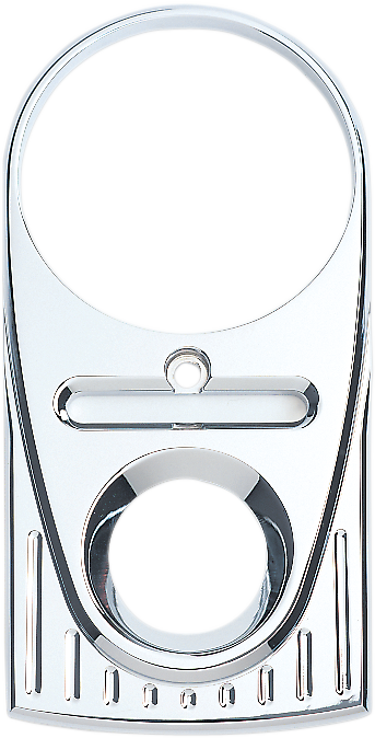 JOKER MACHINE Tear Drop Upper Dash Cover - Ball-Milled - Chrome 04-21BM