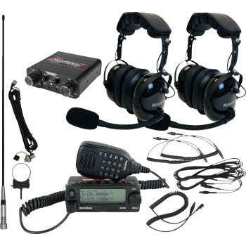NAVATLAS Intercom/Radio and Headset Kit - 2-Seat - Black NIROHBK2