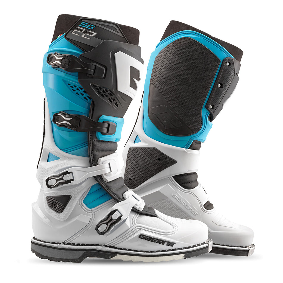 GAERNE Sg-22 Boots Le White/Black/Light Blue 08 2262-003-42