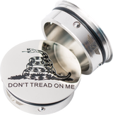 FIGURATI DESIGNS Swing Arm Covers - Don't Tread On Me - Custom FD40-DTOM-SS