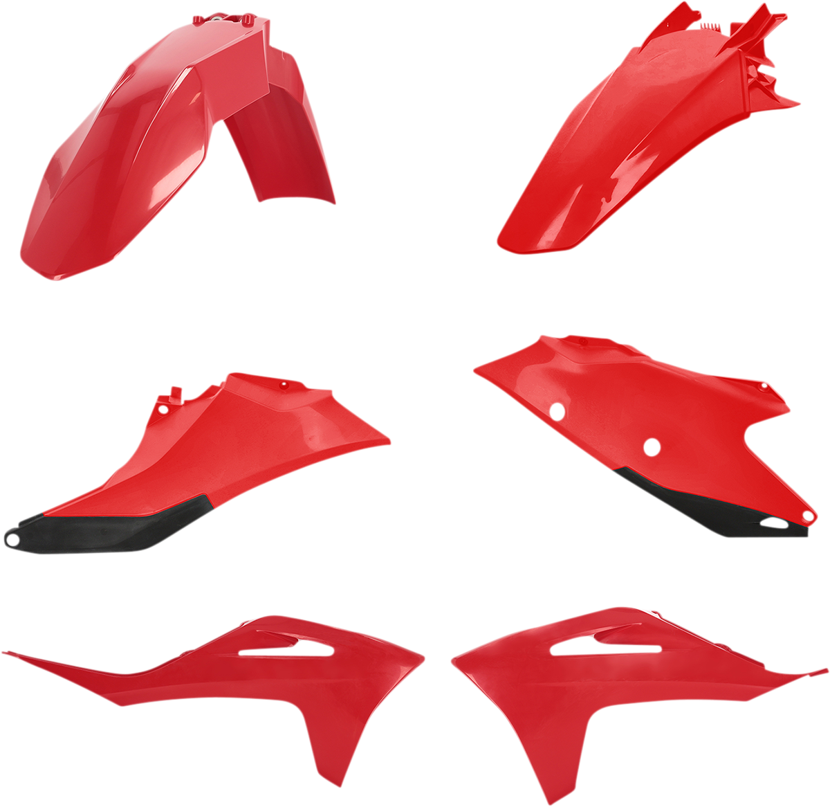 ACERBIS Standard Replacement Body Kit - Red/Black 2872801018