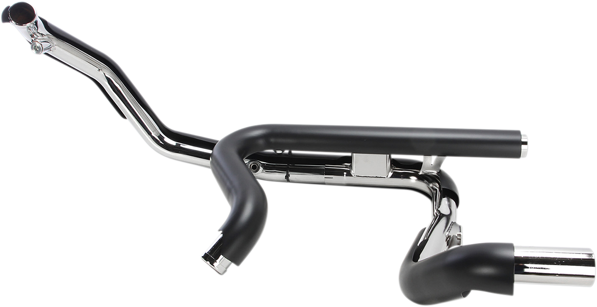 COBRA Powerport Dual Headpipes with Dual Bungs - Black 6253DBRB1