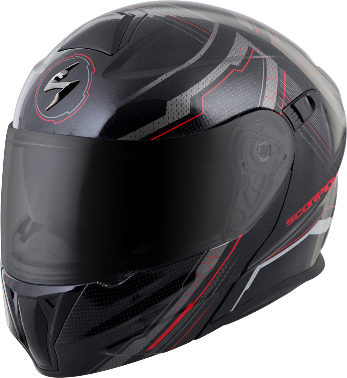 SCORPION EXO Exo-Gt920 Modular Helmet Satellite Red Xl 92-1136