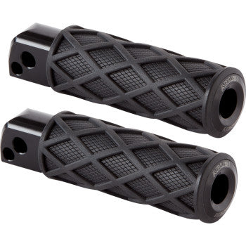 ARLEN NESS Diamond Footpegs - Passenger - Black  400-054